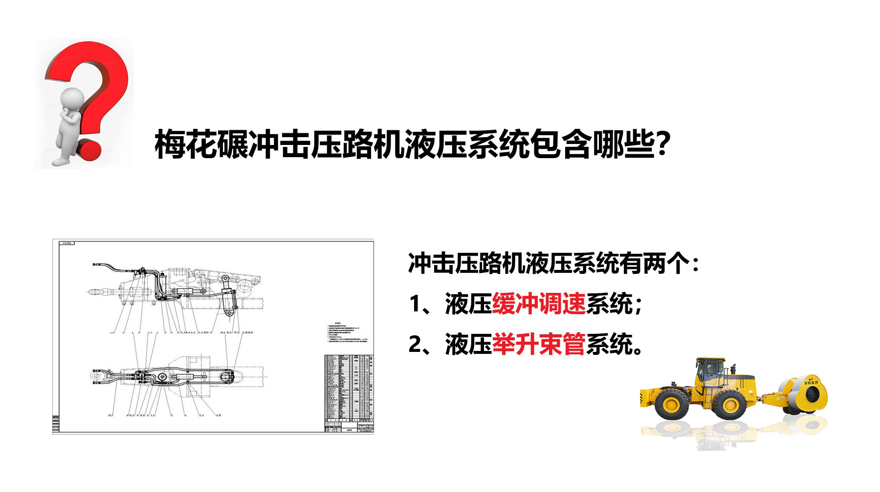 沖擊碾液壓系統(tǒng)有哪些？作用是什么？